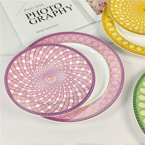 Modern Light Luxury Minimalist Bone China 2-Piece Eco-Friendly Dinner & Dessert <b>Plate</b> Dish Set with Customized Logo and Gift Box - Product Image 3
