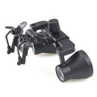 3.0x Dental Magnifying Loupes Clip-On Flip-Up Binocular Loupe, Adjustable PD, Wear with Eyeglasses for Dentist & Endodontist