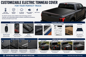 Zolionwil Volet roulant électrique LidTruck Couverture rétractable de la benne avec feu stop pour Toyota <span class=keywords><strong>Hilux</strong></span> Vigo Revo Rocco Tacoma Tundra - Product Image 2