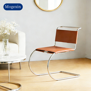 Modern Leather Armless Lounge Visitor <b>Chair</b> Dining <b>chair</b> for <b>Small</b> Spaces Commercial Use Simple Design Office & Hotel Furniture - Product Image 3