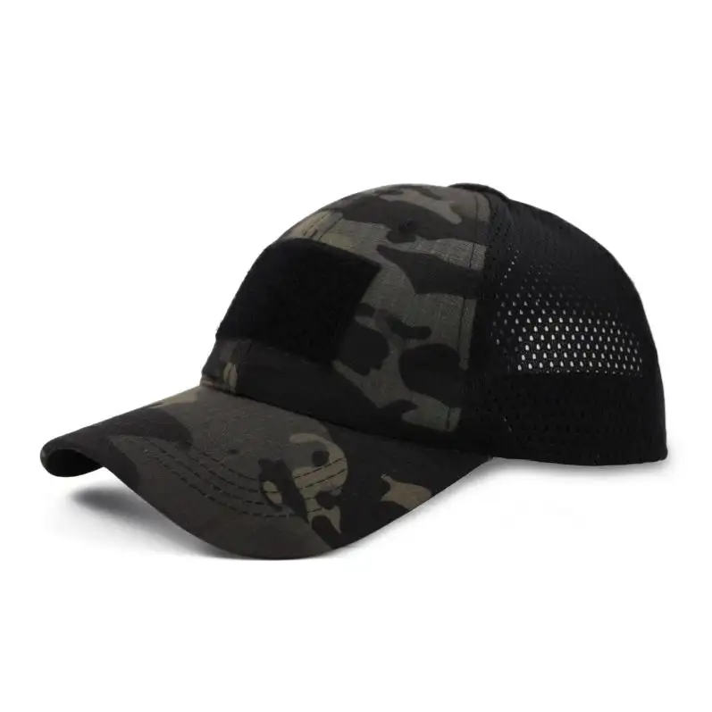 Berretto da baseball mimetico regolabile in maglia mimetica cappello tactical cap
