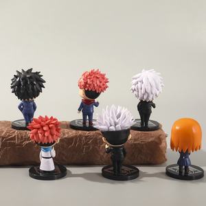 Ensemble de 6 figurines d'anime Jujutsu Kaisen de 8 cm, version Q, Itadori Yuji, Nobara, Gojo Satoru, figurines d'action, jouets, cadeaux pour enfants - Product Image 3