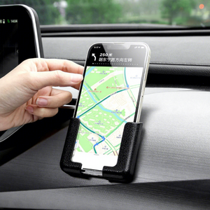 Support de téléphone pour voiture, support de tableau de bord en plastique, adhésif universel pour écran de navigation horizontal et vertical - Product Image 1