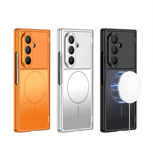 Coque de téléphone portable GKK pour Samsung Z Fold 6 Fold 7, protection 360°, anti-reflets, PC couleur unie, charge sans fil, coque arrière professionnelle - Product Image 6