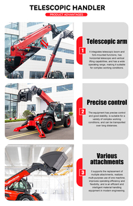 Montacargas Telescópico de 3 Toneladas, 3.5 Toneladas, 4 Toneladas con Brazo de 7m, 10m, 11m, Manipulador Telescópico - Product Image 4