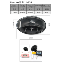 Accessoires de casque de moto avec logo personnalisé, boucle de mentonnière en plastique PVC de 20 mm