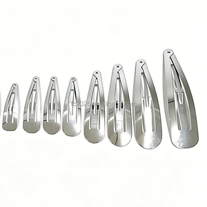 <span class=keywords><strong>Barrettes</strong></span> à <span class=keywords><strong>cheveux</strong></span> sans trou en forme de goutte d'eau, pinces à <span class=keywords><strong>cheveux</strong></span> rondes en acier inoxydable, <span class=keywords><strong>barrettes</strong></span> antidérapantes - Product Image 1