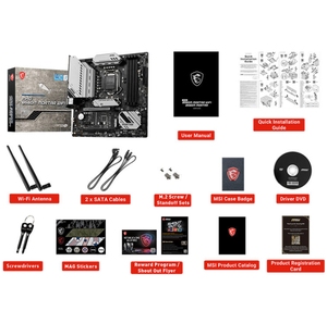 Para MSI MAG B560M MORTAR usado Dual <span class=keywords><strong>Desktop</strong></span> Gaming <span class=keywords><strong>Motherboard</strong></span> <span class=keywords><strong>DDR4</strong></span> compatible con 10th/11th Gen Intel Core Pentium Gold Celeron CPU - Product Image 5