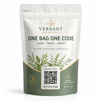Pochette personnalisée pour compléments alimentaires avec code QR pour la traçabilité et design naturel