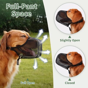 Funda para bozal de perro, máscara para perro, antilamido y antibocado, bozal ajustable transpirable y que permite beber agua, bozal para perro, bozal para mascotas - Product Image 4