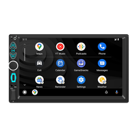 Estéreo Universal 2 DIN para Auto con Pantalla Táctil de 7 Pulgadas, Android Auto, Carplay Inalámbrico, Bluetooth y Tipo-C