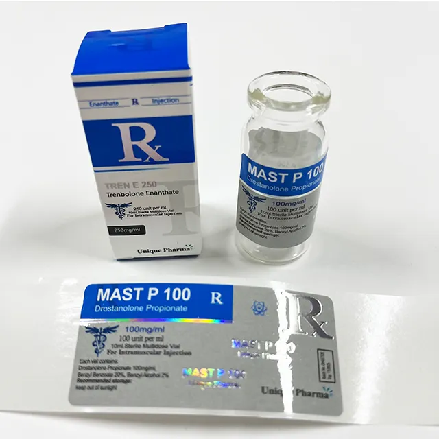 5ml 10ml 20ml steroides vial label dan kotak untuk botol kemasan farmasi