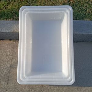 White Plastic Food Container Rectangle 20-35L Eco-Friendly One-Time Injection Molding General Packaging - Product Image 2