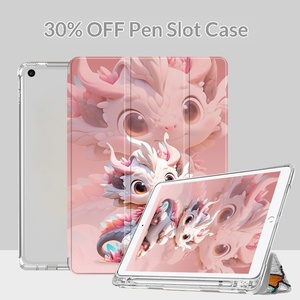 For 2024 for Xiaoxin <strong>Pad</strong> Plus Protective case 11inch Pro Tri-fold 10.6 for Tablet 6 Pro Cartoon Design - Product Image 4
