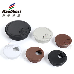Haidibosi Desk Cable Hole Cover Round 50 60mm ABS Plastic Dustproof Plug For <b>Office</b> <b>Computer</b> Desktop Cable Management - Product Image 1