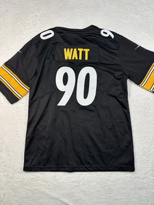 Nouveau <span class=keywords><strong>maillot</strong></span> de football américain brodé 2026 des <span class=keywords><strong>Steelers</strong></span> de Pittsburgh – N°90 TJ Watt, Aaron Rodgers, DK Metcalf, Patrick Queen, Pat Freiermuth - Product Image 3