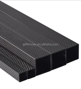 Professional Manufacturer Wholesale Various Sizes Black Carbon Fiber Square 25*25 100*100mm