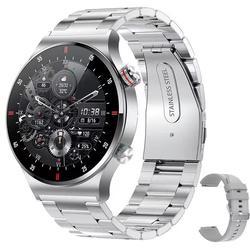Montre intelligente pour homme QW33 avec grand écran HD, comptage des pas, suivi sportif et de la santé, boussole et étanchéité IP67 - Product Image 1