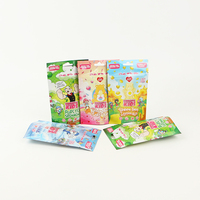 Emballage personnalisé para doce chocolat fermeture à glissière gel bubble-gum gommeux collations bonbons sacs emballage