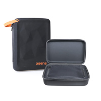 Étui rigide de protection portable avec fermeture éclair, petit format EVA, personnalisable avec logo