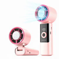 Ventilateur et refroidisseur portatif 3-en-1 à bas prix, rechargeable, pliable avec lumière, idéal pour la voiture, autonomie de 4 à 6 heures