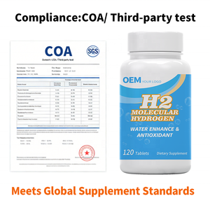 Tabletas de Hidrógeno Molecular H2 OEM con Bajo MOQ, Plazo de Entrega Rápido, Cumplimiento para Vendedores FBA, Prueba de Terceros con COA - Product Image 5