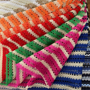 Đánh bại bán màu sắc đẹp Polyester Spandex Hollow Out dệt sợi nhuộm vải ren cho nam giới áo sơ mi - Product Image 1