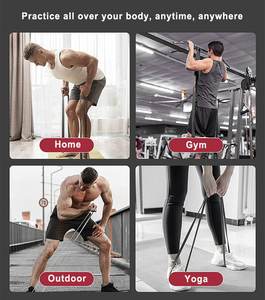 Thể thao tại nhà của nam giới kéo lên sức mạnh đào tạo sức đề kháng ban nhạc màu xám đen Gradient căng ròng rọc ban nhạc - Product Image 4