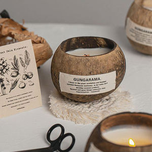 Vela de Cera de Soja Natural Simple Personalizada en Caja de Coco con Caja de Regalo para Decoración del Hogar, Aromaterapia, Sala de Estar, Dormitorio, Uso en Spa - Product Image 4