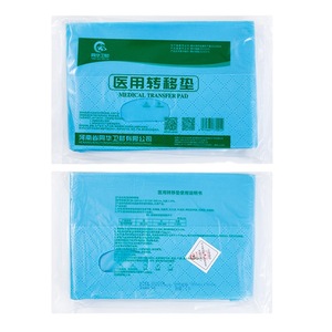 แผ่นรองเคลื่อนย้ายผู้ป่วยแบบใช้แล้วทิ้ง ยี่ห้อ Tonghua Medical Supplies เนื้อนุ่ม ผลิตจากวัสดุไม่ถักทอ สีฟ้า สำหรับผู้สูงอายุที่นอนติดเตียง - Product Image 2