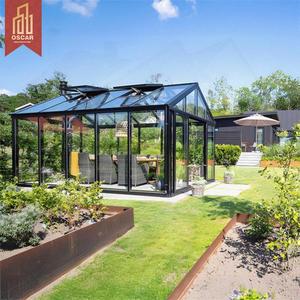 Structure en verre personnalisable pour piscine <span class=keywords><strong>de</strong></span> <span class=keywords><strong>jardin</strong></span>, adaptée à un usage commercial, avec un cadre en aluminium robuste, véranda - Product Image 1