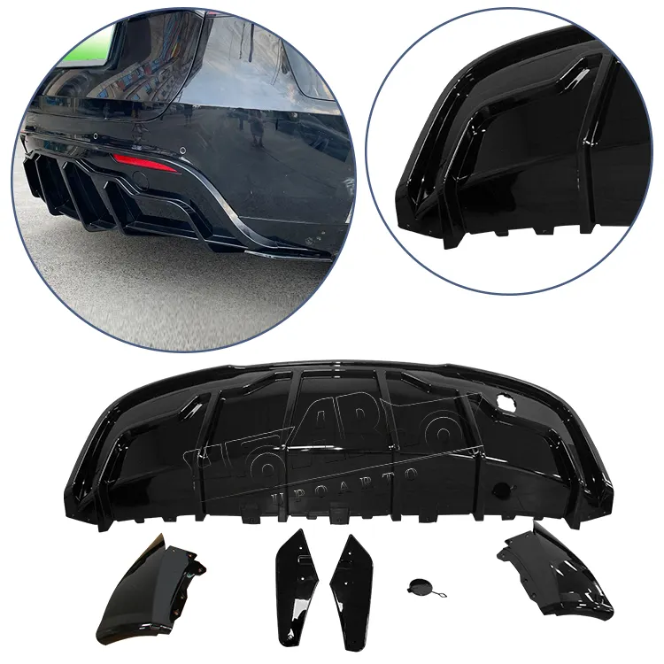 Kit de carrocería de coche, difusor trasero de fibra de carbono ABS, parachoques trasero, alerón para Tesla Model Y ModelY 2019 2020 2021 2022