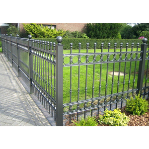 Trang Trí Sắt Hàng Rào <span class=keywords><strong>Lowes</strong></span> Rèn Sắt Lan Can Prefab Kim Loại Cầu Thang Lan Can Tùy Chỉnh Oem - Product Image 6