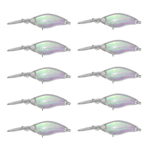 Top Right S-6047 110Mm 16.5G Bán Buôn Crank Bait Nội Bộ Laser Lure Cơ Thể Abs Cứng Bait Không Sơn Lure Khoảng Trống Câu Cá Giải Quyết - Product Image 6