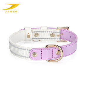 <span class=keywords><strong>Collar</strong></span> de perro de nailon de cuero reflectante personalizado, hebilla de Metal, patrón reflectante personalizado, <span class=keywords><strong>Collar</strong></span> de seguridad nocturna, <span class=keywords><strong>Collar</strong></span> para mascotas personalizado - Product Image 3