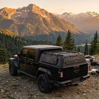 Capot de benne modulaire à profil bas avec plateforme supérieure et panneaux latéraux extensibles pour Jeep Gladiator 2019+