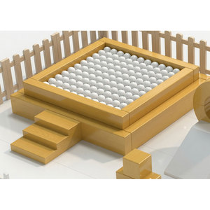 Structure de jeu intérieure en plastique avec piscine à balles, toboggan et structure d'escalade - Product Image 5