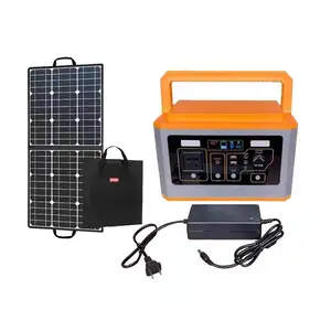 Hot Selling 500W wireless Portable solar power generator 110V/220V powerstation solar generator with panel completed set