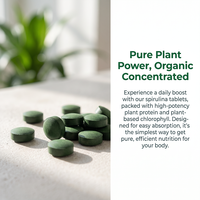 Aeglewell Comprimés de Spiruline 100% Biologique, Complément Nutritionnel en Vrac, Spiruline et Chlorelle Biologiques Mélangées, Meilleur Prix