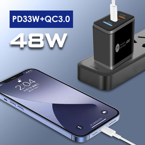 New Design 48W Fast Charger USB-<b>C</b> Wall Charger 5V5A 9V/2.78A 12V/2.1A USB QC3.0 High Speed <b>Charge</b> for IPhone 13 LG Huawei - Product Image 6