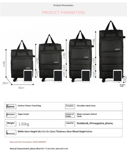 Sac de voyage universel pliable et extensible en tissu Oxford imperméable, grande capacité, pour bagage de cabine 158 cm, idéal pour les <span class=keywords><strong>étude</strong></span>s à l'étranger - Product Image 6