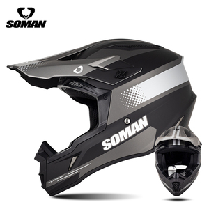 Casque de motocross tout-terrain léger en ABS, nouveau modèle intégral, avec fermeture rapide, compatible avec les lunettes - Product Image 5