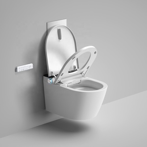 Toilette à induction murale intelligente avec <span class=keywords><strong>cuvette</strong></span> intégrée suspendue dissimulée et forme allongée dotée <span class=keywords><strong>d</strong></span>'un réservoir <span class=keywords><strong>d</strong></span>'<span class=keywords><strong>eau</strong></span> intelligent - Product Image 4
