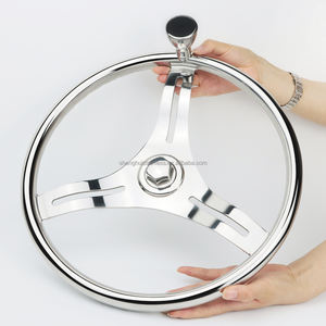 2026 Nuevo Diseño Accesorios para Embarcaciones Timón de Dirección para Lanchas de Alta Velocidad Volante de Acero Inoxidable Repuestos y Equipos para Barcos Hardware Marino - Product Image 3