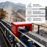 Mesin Detektor Logam Tugas Berat untuk Jaw Crusher Impact Crusher di Tambang Besi