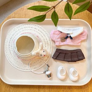 트렌디한 라부부 비닐 인형용 1세대-3세대 아기 옷 액세서리, 옷갈아입히기 토끼 밀짚모자 만화 장난감 - Product Image 3