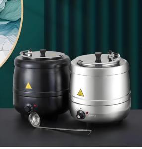Seau de chauffe-plats électrique en acier inoxydable 10-13L de grande capacité isolant pour les cuisines à domicile Banquets Restauration - Product Image 6