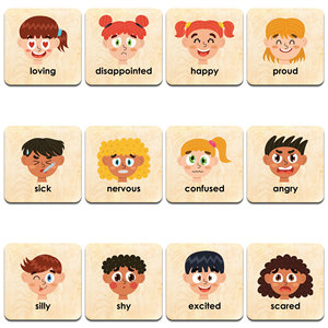 Tùy Chỉnh Montessori Bằng Gỗ Cảm Xúc Trò Chơi Bộ Nhớ Thẻ Học Tập Cảm Xúc Trò Chơi Cho Trẻ Mới Biết Đi Giáo Dục Gỗ Mầm Non Đồ Chơi Trẻ Em - Product Image 2