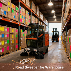 New 48V công nghiệp điện Ride-on tầng Sweeper xe cho đường và đường phố làm sạch nhà Máy Giá - Product Image 4