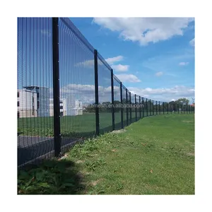 Safe Perimeter Security with 358 Mesh Fencing and Roller Barrier Anti-Climb and Anti-Cut Wire Mesh Fence